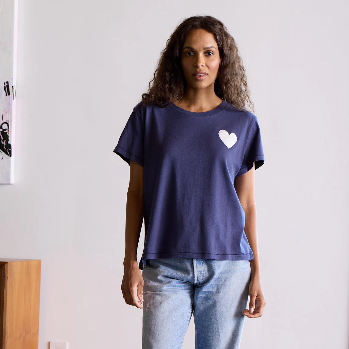 The Suke Tee Contrast Imperfect Heart - More Colors Available