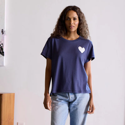 The Suke Tee Contrast Imperfect Heart - More Colors Available