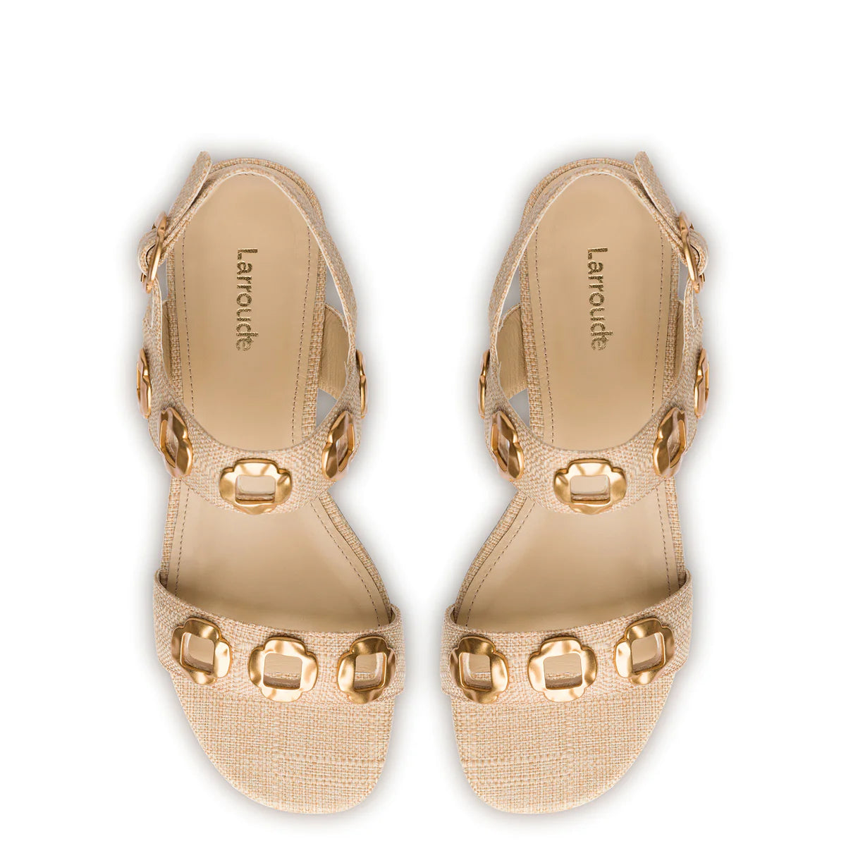 Milan Sandal - Beige Raffia