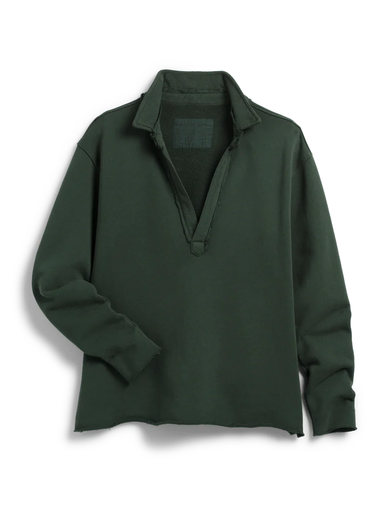 Patrick Popover Henley - Evergreen