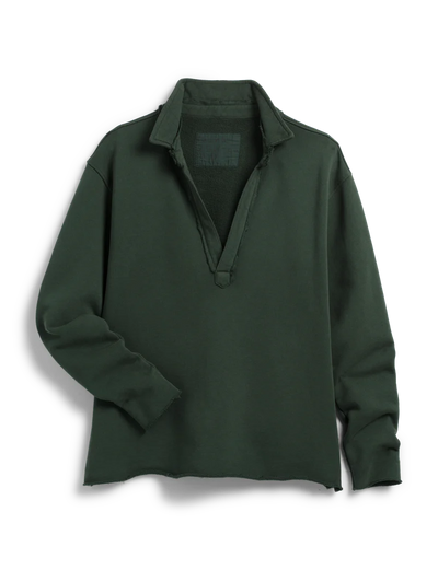 Patrick Popover Henley - Evergreen