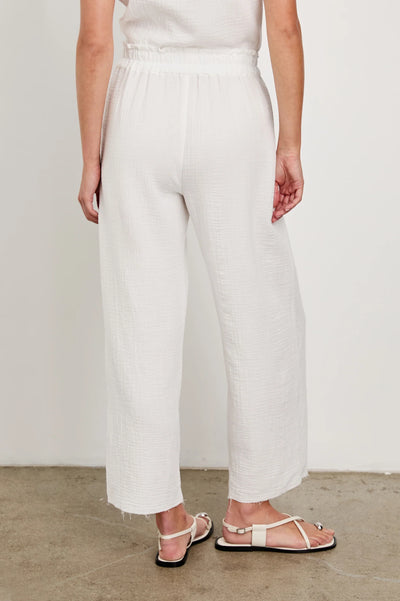 Leon Crop Pant - White