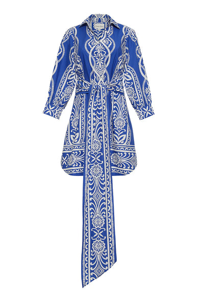 LEIGHTON DRESS - Rowan Cobalt