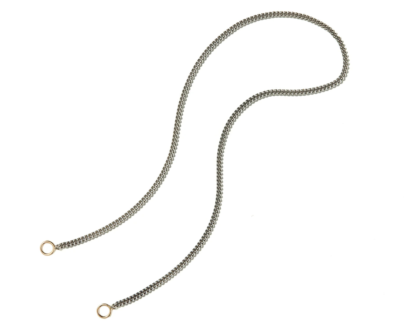 Not So Heavy Curb Chain Necklace 17" - Silver