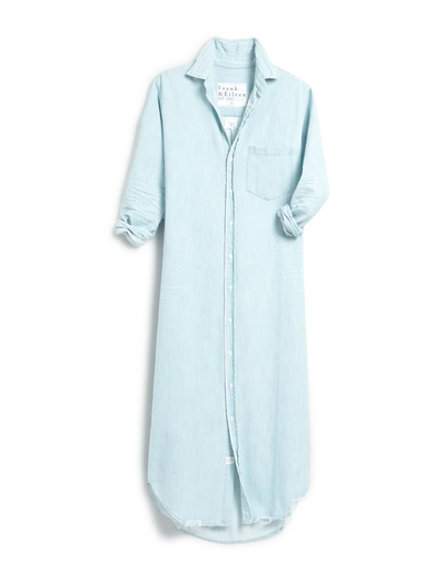 RORY MAXI SHIRTDRESS - Classic Blue Tattered Wash