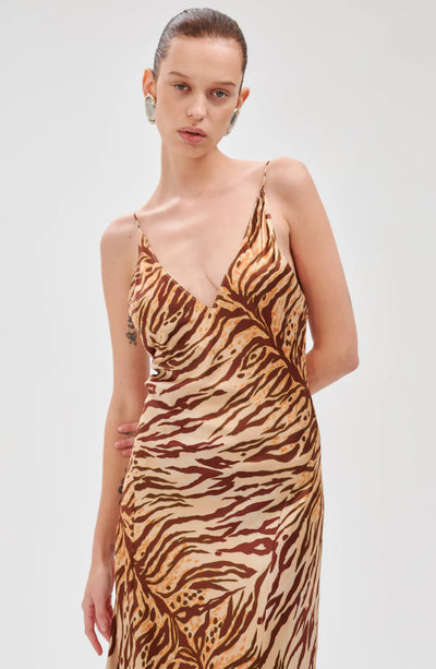 ROWAN DRESS - Tiger Print