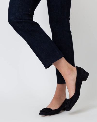 Faye Flare Cropped Pant - Indigo Stretch Denim