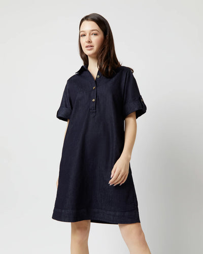 MOLLY DRESS - Indigo Stretch Denim