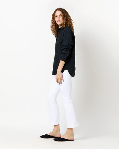 ELLE SHIRT - Navy Nylon Faille