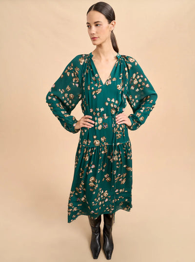 Seraphine Dress - Green Multi