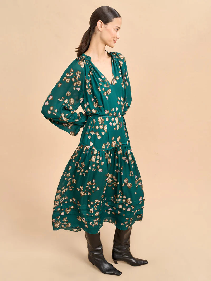 Seraphine Dress - Green Multi