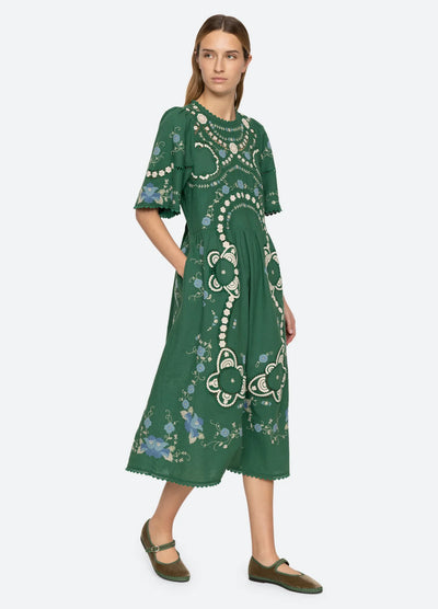 Vesna S/S Dress - Green