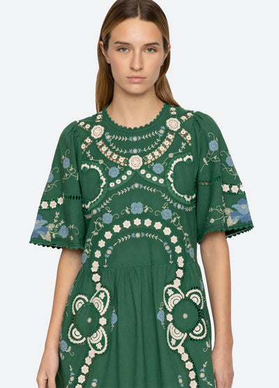 Vesna S/S Dress - Green