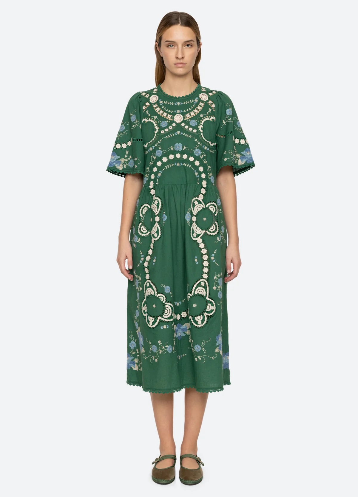 Vesna S/S Dress - Green