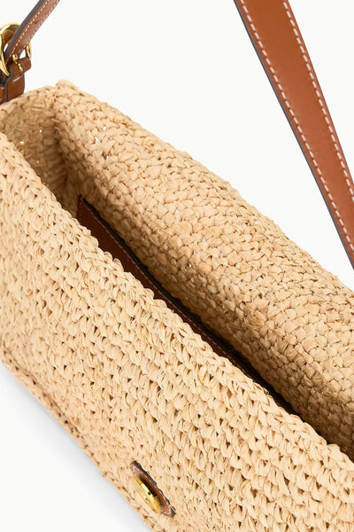 HARLOW RAFFIA BAG - NATURAL TAN