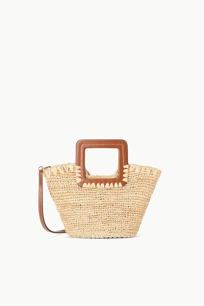 SHIRLEY RAFFIA MINI BUCKET - NATURAL TAN