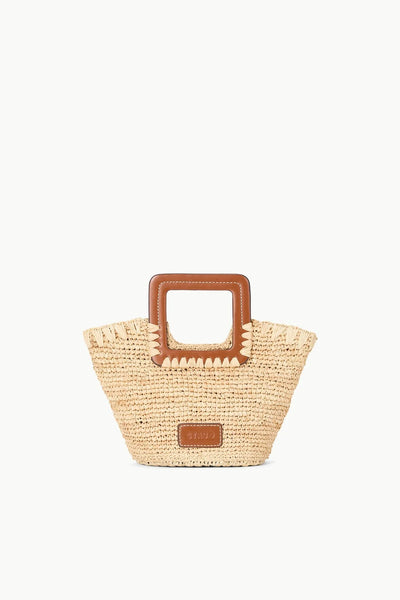 SHIRLEY RAFFIA MINI BUCKET - NATURAL TAN