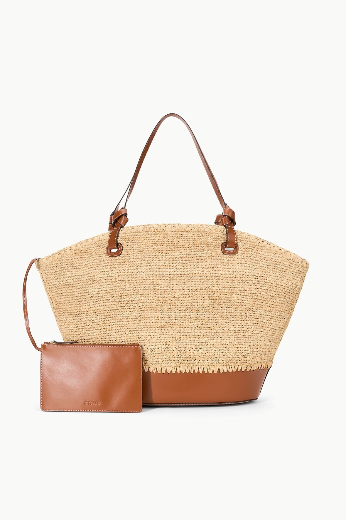 SQUILLO RAFFIA TOTE - NATURAL TAN