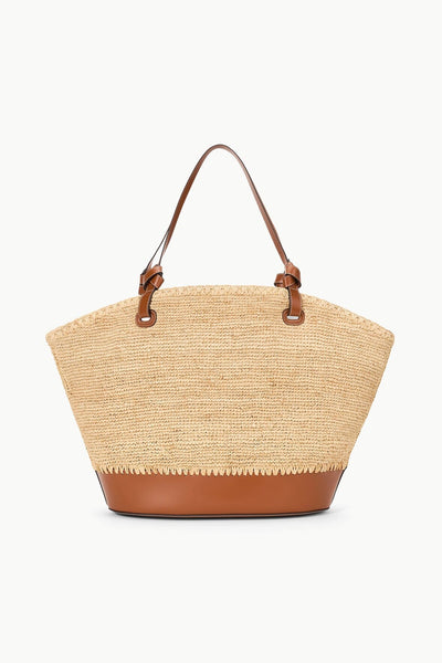 SQUILLO RAFFIA TOTE - NATURAL TAN