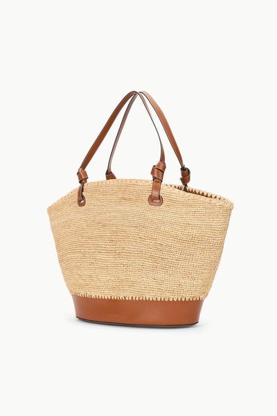 SQUILLO RAFFIA TOTE - NATURAL TAN