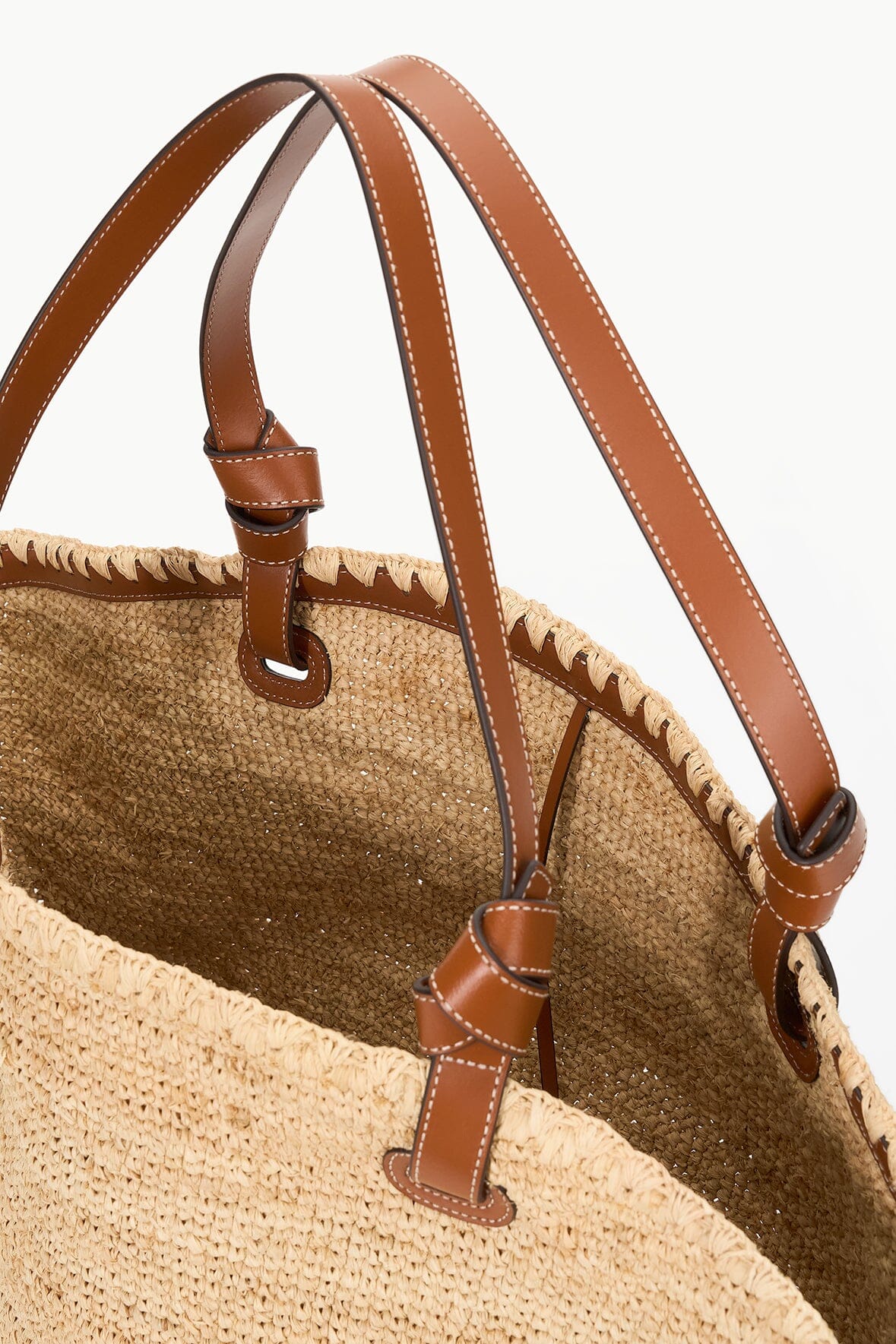 SQUILLO RAFFIA TOTE - NATURAL TAN