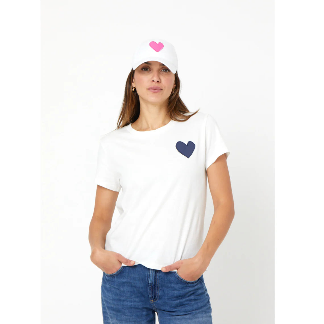 The Suke Tee Contrast Imperfect Heart - More Colors Available