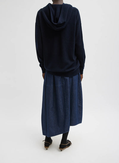 Light Weight Indigo Denim Asymmetrical Balloon Skirt