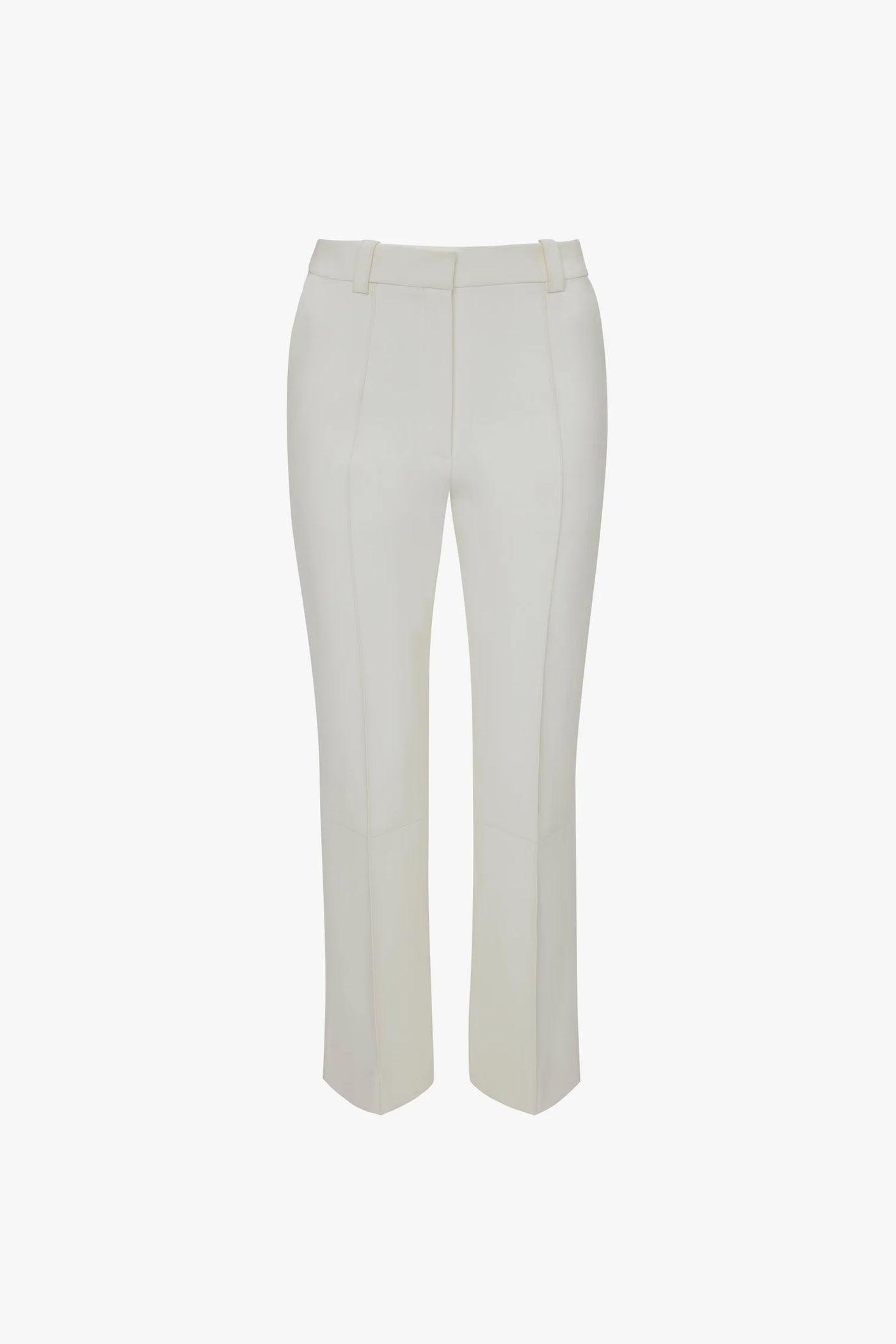 Cropped Kick Trouser - Ivory