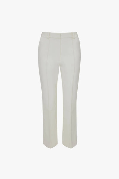 Cropped Kick Trouser - Ivory