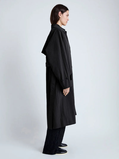 Clark Trench Coat in Cotton Nylon - More Colors Available