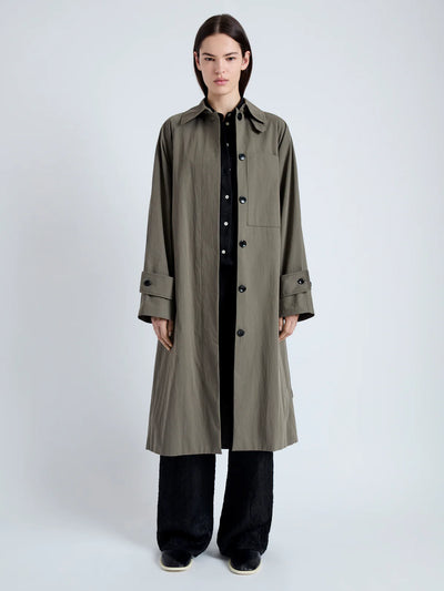 Clark Trench Coat in Cotton Nylon - More Colors Available