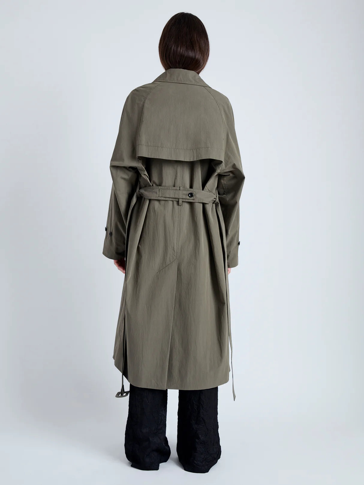 Clark Trench Coat in Cotton Nylon - More Colors Available