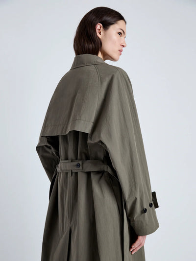 Clark Trench Coat in Cotton Nylon - More Colors Available