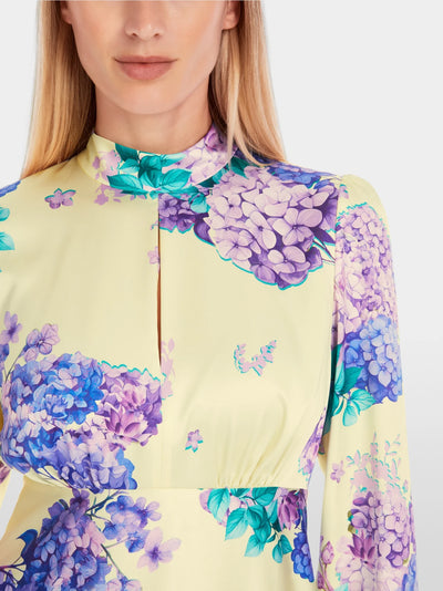 70s Rethink Together Pussy Bow Dress - Bright Vanilla