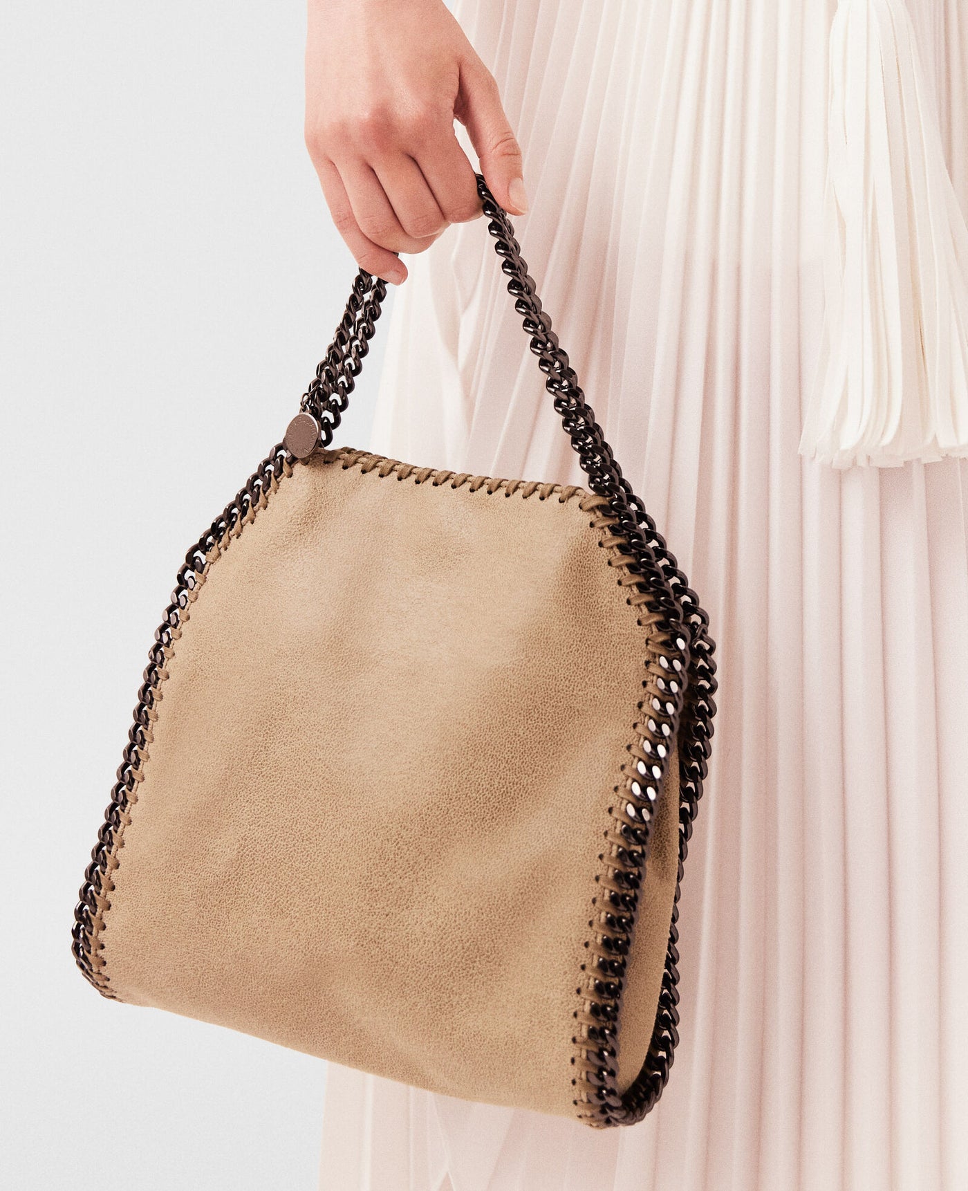 Falabella Mini Tote Bag - Clotted Cream