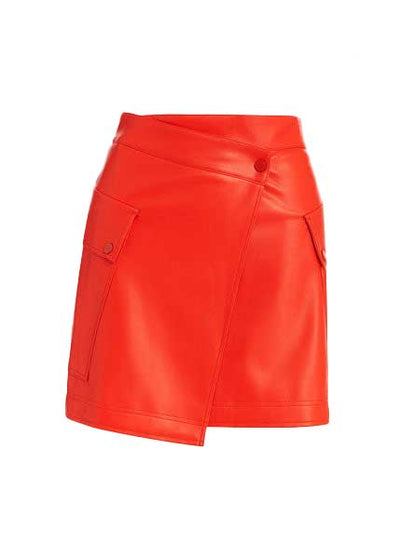 GRADUAL FAUX Leather Mini Skirt - More Colors Available