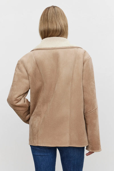 Molly Luxe Sherpa Jacket - Sand