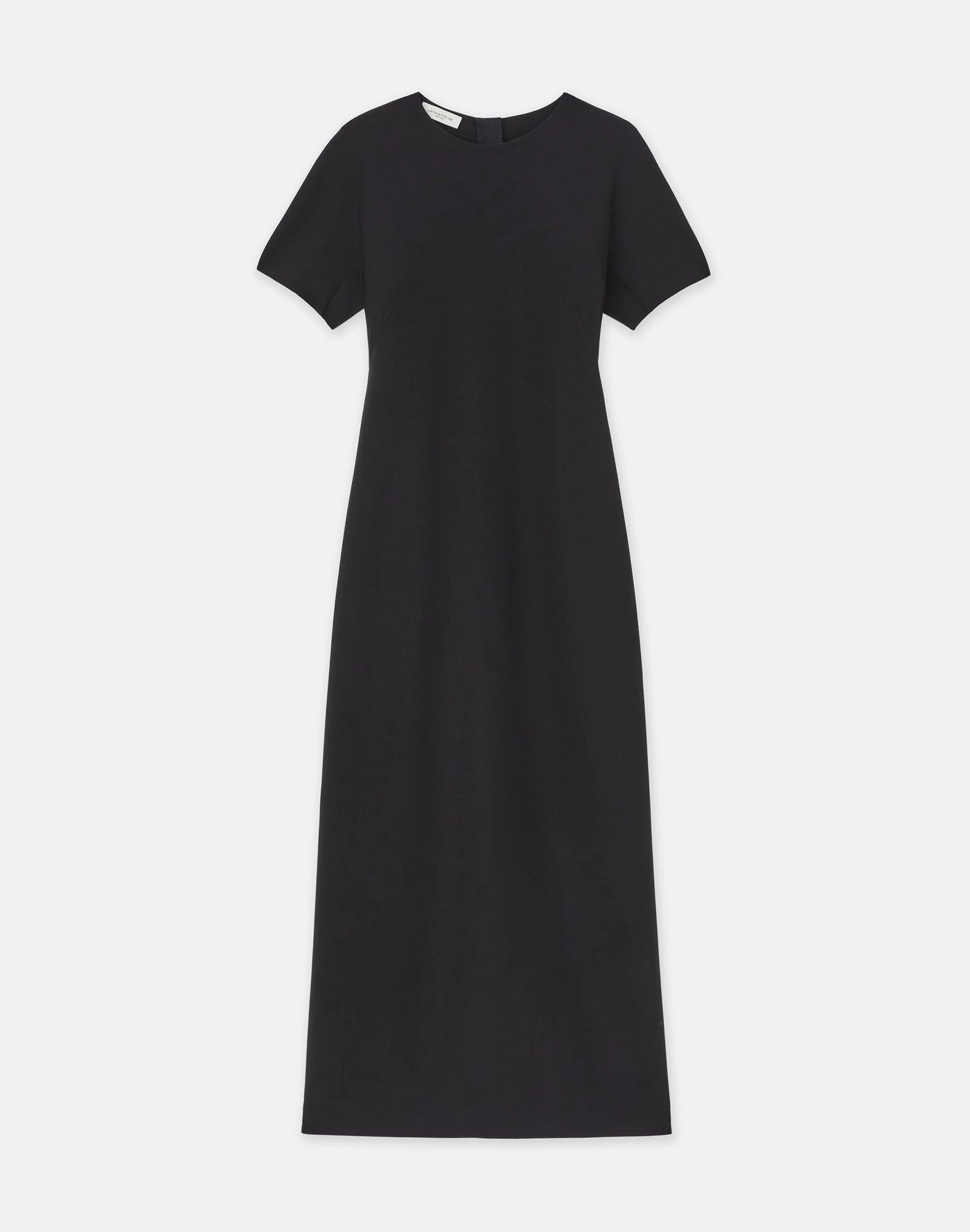 Responsible Wool Double Face Maxi Dress - Black