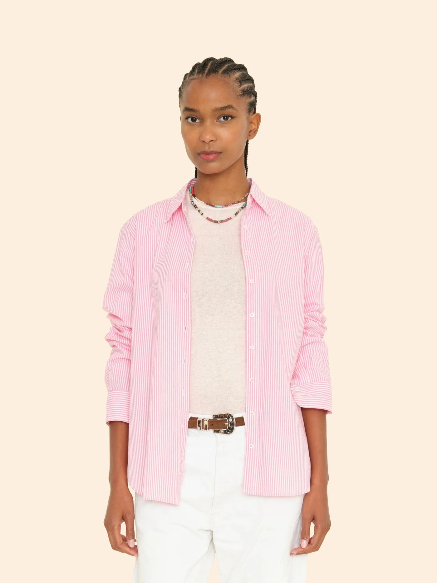 BEAU SHIRT - Fire Pink