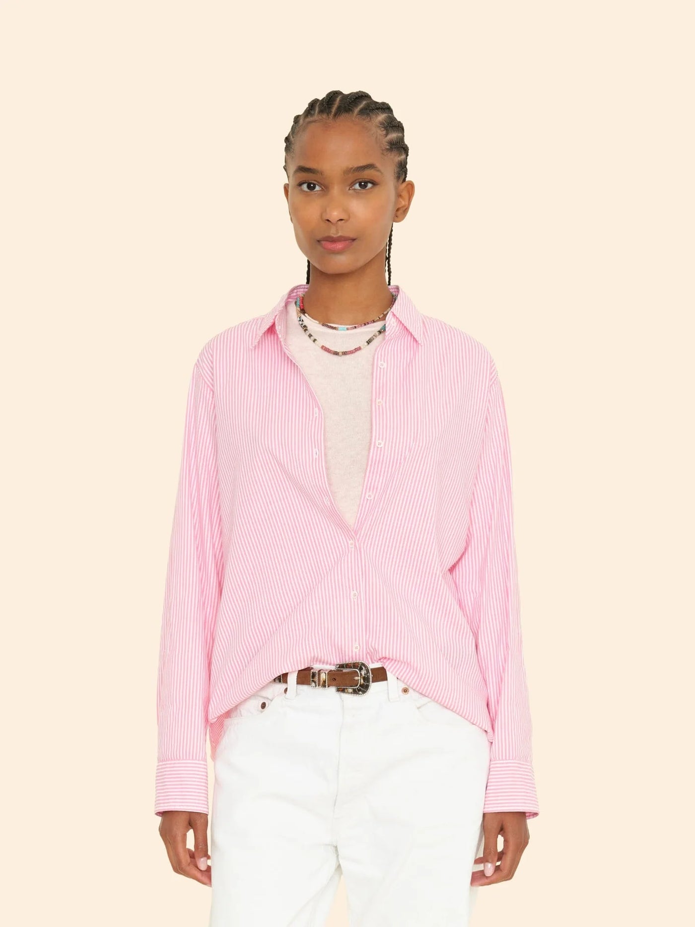 BEAU SHIRT - Fire Pink